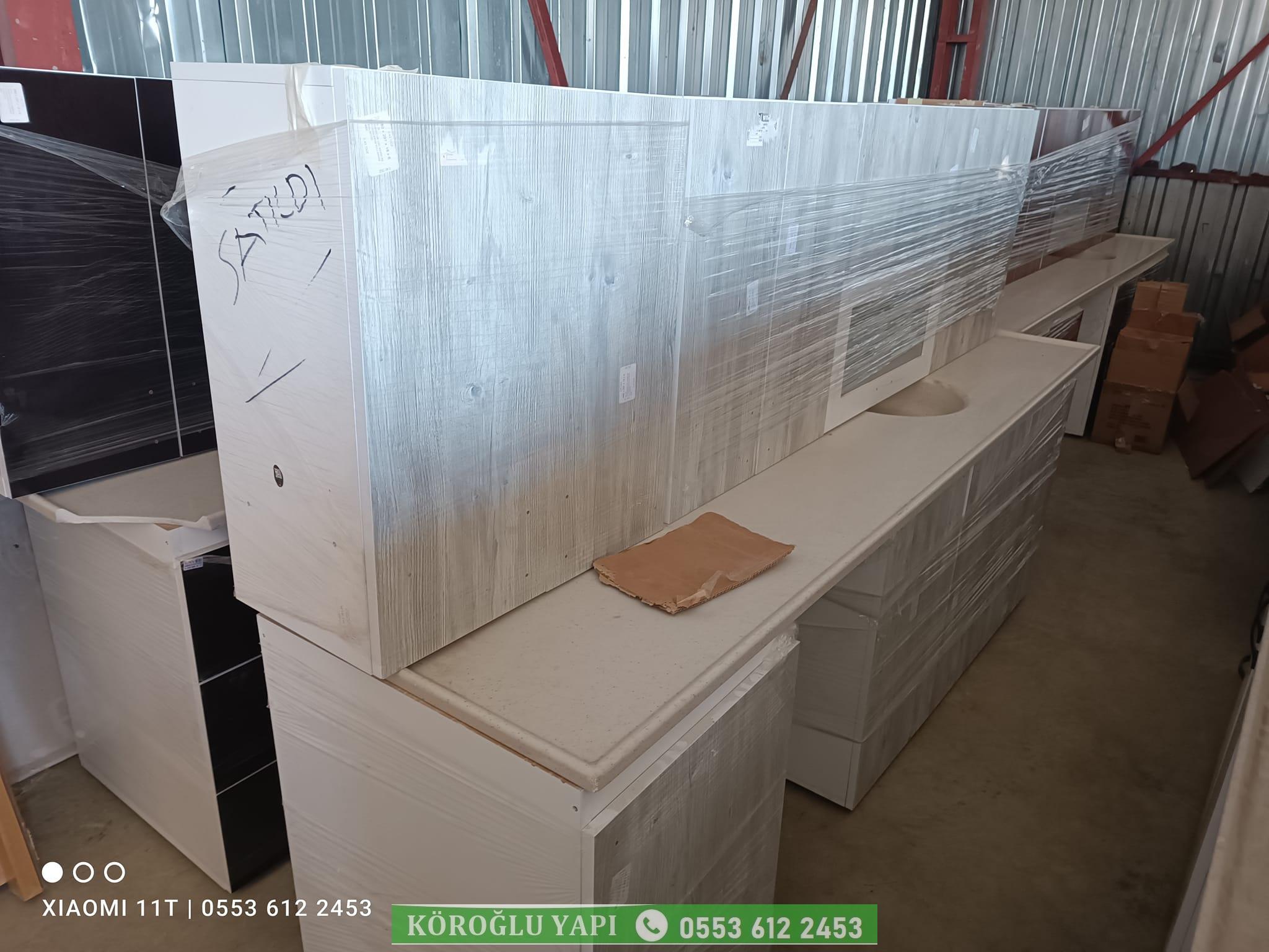 sıfır çıkma mutfak dolab banyo lavabo